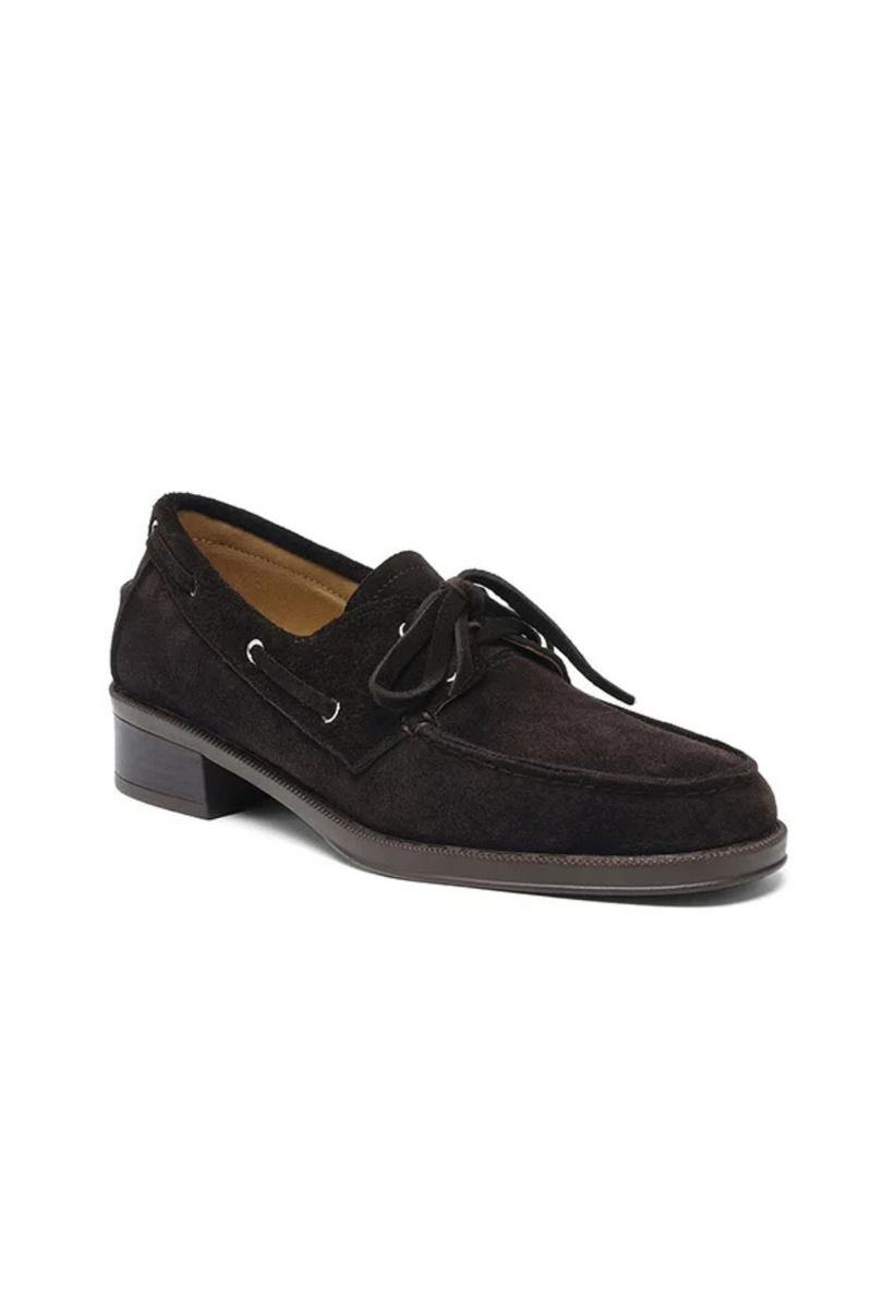 Women retro round toe oxfords 3.5cm mid heels black pumps