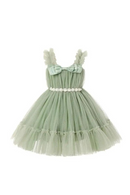 Baby Girl Princess Dress Sleeveless Sling Dresses Pleated Ball Gown Sweet Girls Children Birthday