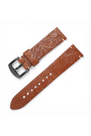 Carved Leather Watch Band 20mm/22mm Watch strap Accessories Switch Ear Watchband