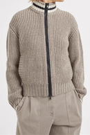 Cardigan women's turtleneck for winter cashmere blend Women's sweater