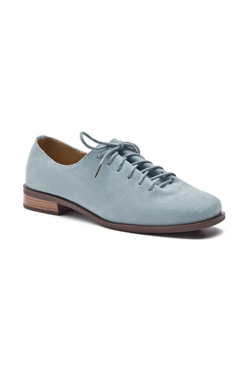 Women Loafer Lace-up Spring Shoes Women Genuine Leather Women Oxford Shoes