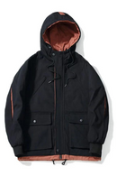 Autumn Winter Thick Hooded Padded Men's Jacket Japanese Vintage Oversize Trendy Men Coat Cargo Jacket Male Casual Clothes Nice