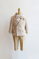 Children Formal Suit Set Boys Wedding Birthday Kids Double Breasted Blazer Pants Clothes