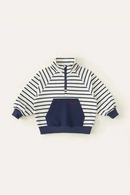 Spring Autumn Children Sweatshirts 1-10Y Boys Cotton Striped Letter Casual Pullover Tops
