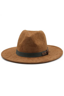 Men Fedora Warm Jazz Hat cap Felt Women Fedora Hats with Pearls Belt Vintage Trilby Caps