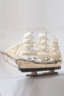 Sailboat Model Ornament Solid Wood Living Room Decoration Ship Gift
