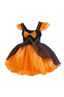 Girls Halloween Costume Pumpkin Princess Dress Children Cosplay Witch Clothes Girl