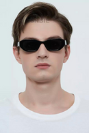 Rectangular Slim Sunglasses Polarized Sunnies For Square Glasses UV Protection