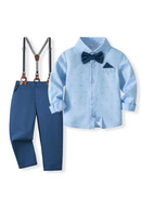 Boys Spring and Autumn Set Formal Suit Baby Boy Dress Children Host Dress Gentleman