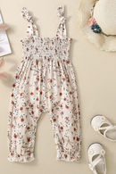 Summer Infant Baby Girls Rompers Jumpsuit Straps Sleeveless Halter Floral Overalls Clothes