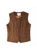 Cargo Vest Western Jacket Vest Men Thick Heavy Corduroy Vest