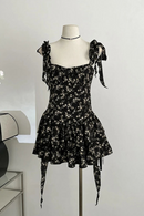 Summer Mini Dress Women Frocks Party Evening Ruffles