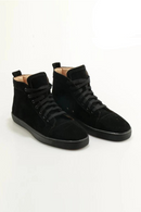 Men High Top Casual Shoes Lace Up Mens Sneakers Round Toe Leisure Flat Shoes