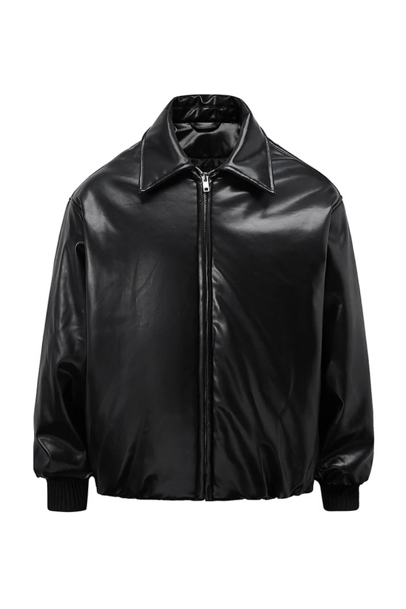 Outwear Winter Leather Thick Clothes Mens Windbreaker Wadded Jacket Oversized