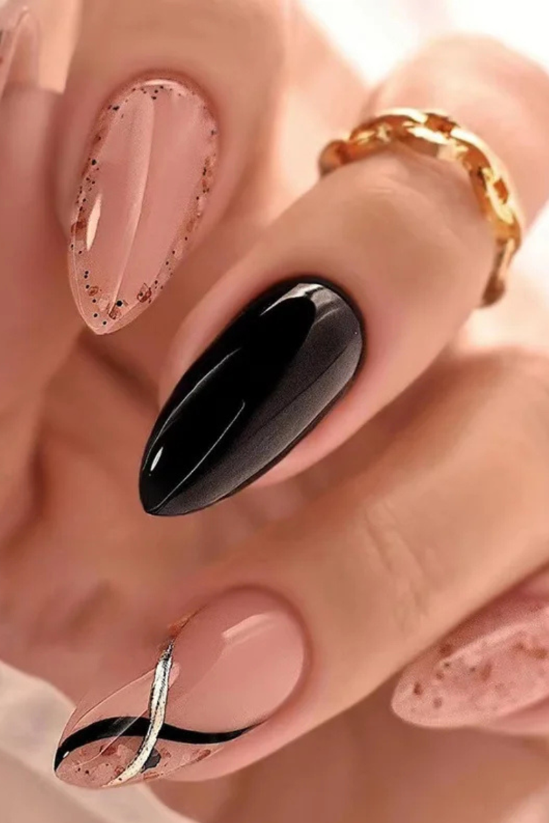 Almond Round False Nails Detachable Ballerina Women Girls Nail Tips Press Nails