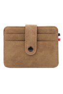 Thin Credit Card Holder Wallet Designer Male Nubuck Leather Slim For Man