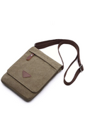 Solid Messenger Strong Fabric Vintage Style Crossbody Bags