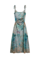 Women Flower Dress Elegant Off Shoulder One Piece Clothes Summer