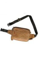 Leather Travel Retro Fanny Waist Belt Bag Chest Pack Sling Bag Design For men
