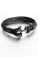 Anchor Bracelet Charm Leather Bracelets Jewelry Gift