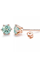 Stud Earrings Ideal Cut Lab Created Diamond Plating Earrings for Women