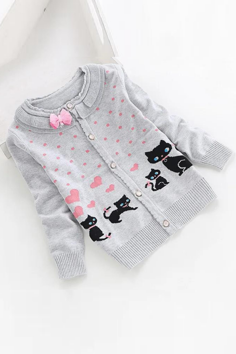 Spring Girls Cardigans Children Sweaters Children Knit Sweater Cardugans