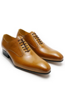 Luxury men Oxford leather shoes handmade pointed lace-up formal shoes