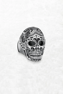 Skull Ring Fine Jewerly Autumn Ethnic Gift In 925 Sterling Silver