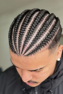 Braids Male Hair Prosthesis V Eight Strand Braids Toupee for Men and Women Breathable Full Lace Human Hair