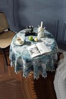 Floral Tassel Table Cloth Household Circular Tablecloth Tea Table Cover Towel