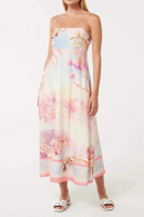 Vacation Beach Style Printed Maxi Dress for Women Dresses