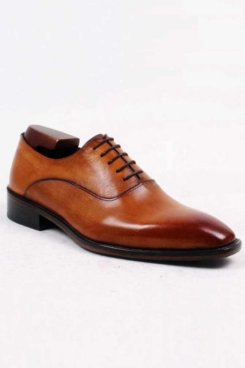 Handmade Leather Casual Lacing Men's Dress Business Leather Shoe