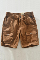 Summer Men's Casual Versatile Solid Pocket Decoration Work Shorts