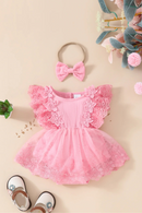 Summer Newborn Baby Girls Mesh Romper Dresses For Infant Solid Dress Toddler Girls Clothes