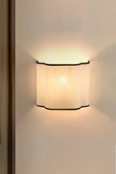 Cream Wall Lamp Creative Linen Bedroom Bedside Background Wall Decorative Lamp Corridor Walkway Lamp