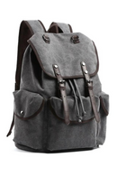 Canvas Vintage Backpack 30L Large Travel Rucksack Casual Bookbag for 15.6 inch Laptop Travel