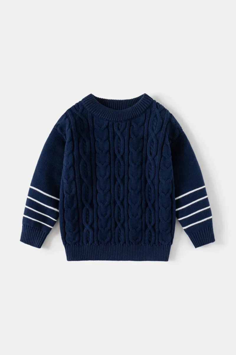 2-8T Toddler Kid Baby Boy Girl Winter Clothes Infant Sweater Loose Knit Pullover Top Warm Thick Knitwear Outfit