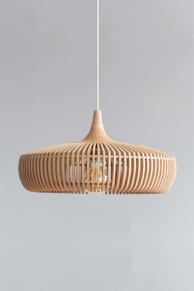 Wood Pendant Lights Modern Home Decor Living Room Ceiling Lighting Fixtures Walnut Wood