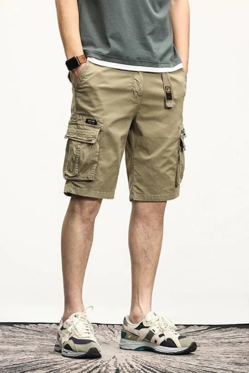Summer Mens Cargo Tactical Short Pants Multi-pocket Shorts Men Oversize Clothing Casual Jogger Outdoor Khaki Pants