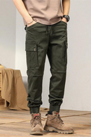 Cargo Pants Men Joggers Military Pencil Pants Multiple Pockets Trousers Male Elastic Waist Cotton Pants