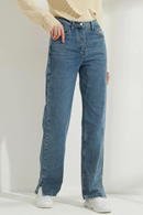 Women Streetwear Straight Jean Femme Denim Pants