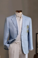 Summer Linen Casual Breathable Suit Men Lightweight Half-Lining Slim Suit Jacket