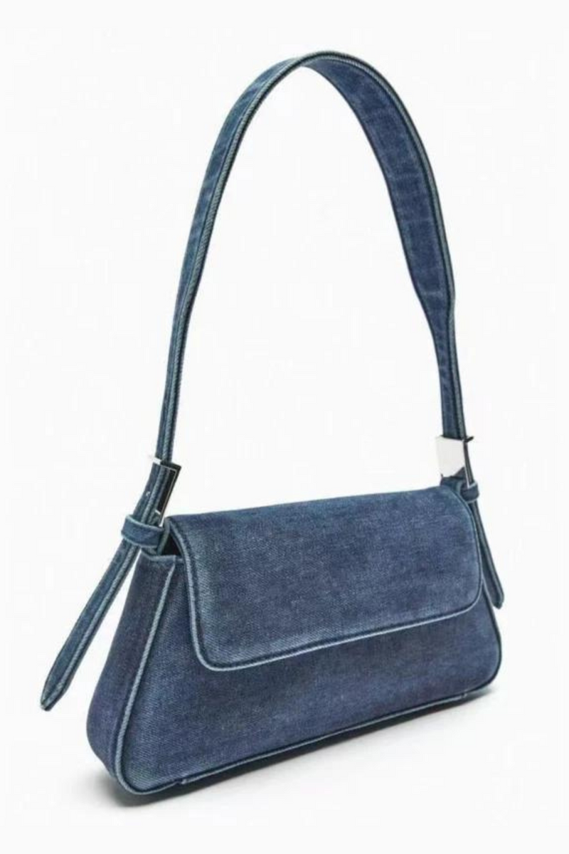 Women's Bag Summer Hundreds Flap Blue Denim Bag Commuter Single Shoulder Armpit Bag Female