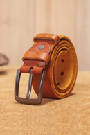Men leather belt Retro top Genuine Leather Belts for men