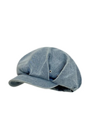 Pleated Denim Newsboy Hats for Women Spring and Autumn Casual Versatile Berets