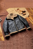 Men’s Genuine Fur Jacket – Winter Warm Thick Wool Shearling Coat | Classic Stylish Outerwear