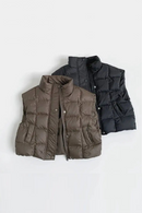 Autumn Winter Children Down Vest 1-8Y Boys Solid Waistcoats Coats Toddler Outerwear Tops For Kids Clothes