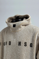 Autumn Winter Fleece Hood Sweatshirt Men Loose Casual Hoody