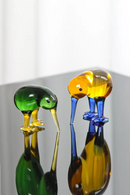 Crystal Bird Glass Art Statue Crystal Bird Decorative Glass Figurines Gift for Home Decoration