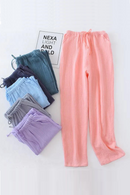 Women Pants Solid High Waist Wide Leg Streetwear Trouser